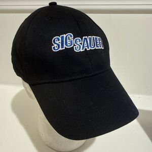 Sig Sauer Black Classic Twill Durable Cotton Cap Baseball Hat Snapback